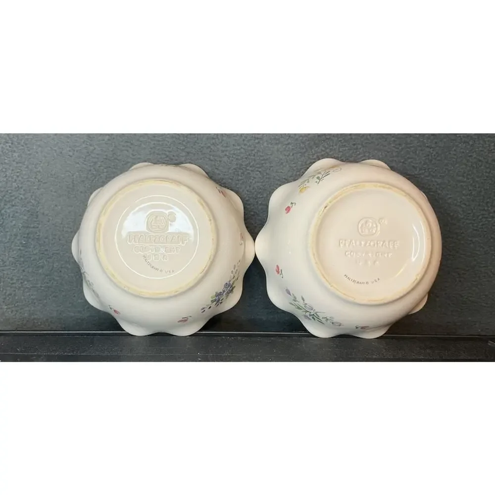 Vintage Pfaltzgraff Stoneware Bowls Discontinued Meadow Lane